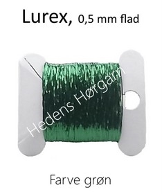 Lurex flad metaltråd farve grøn
